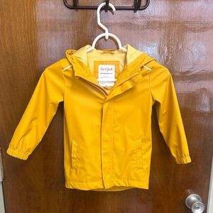 Cat & Jack Mustard Hooded Raincoat